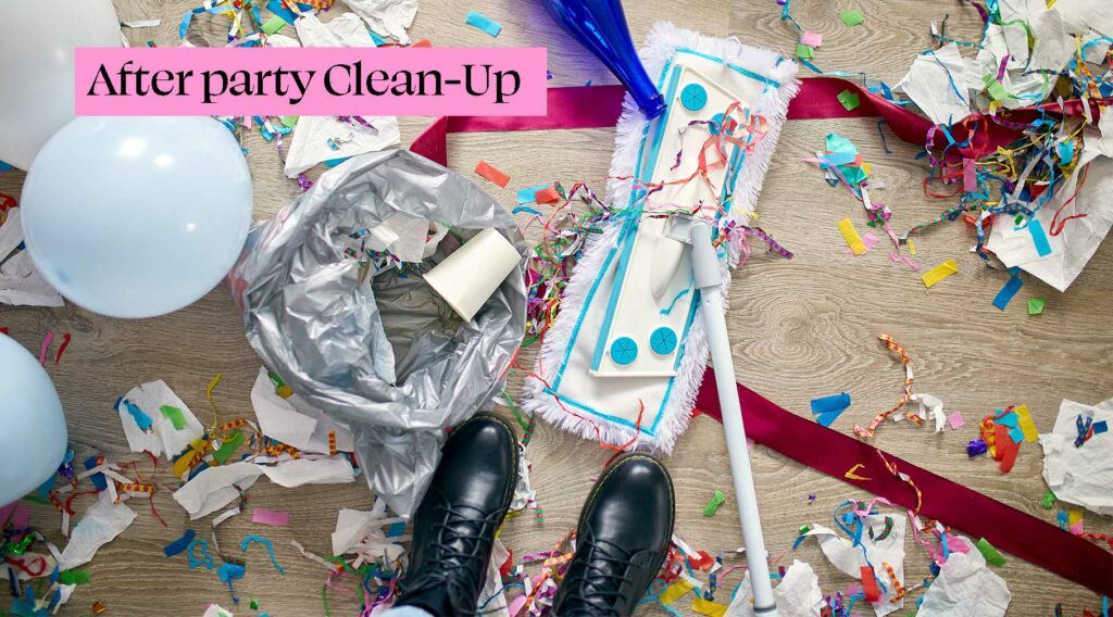 After party clean-up